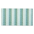 thumbnail image 1 of Martha Stewart Stella Ticking Stripe Slip-Resistant Kitchen Mat, Mint Green/White, 20"x36", 1 of 7