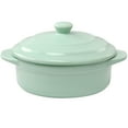 thumbnail image 1 of Martha Stewart Stoneware Round Mini Casserole with Lid in Mint, 1 of 4