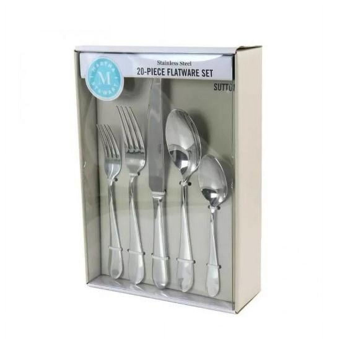 Elegant Stainless Steel 20-Piece Flatware Set