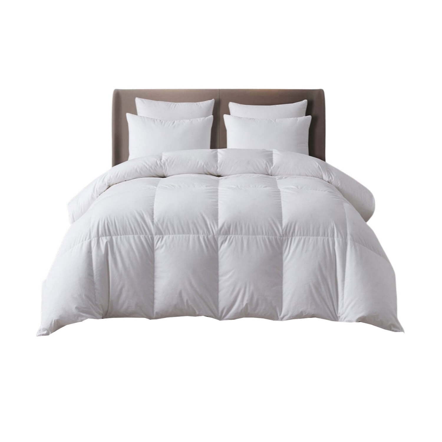 Full White Cotton Goose Down Comforter