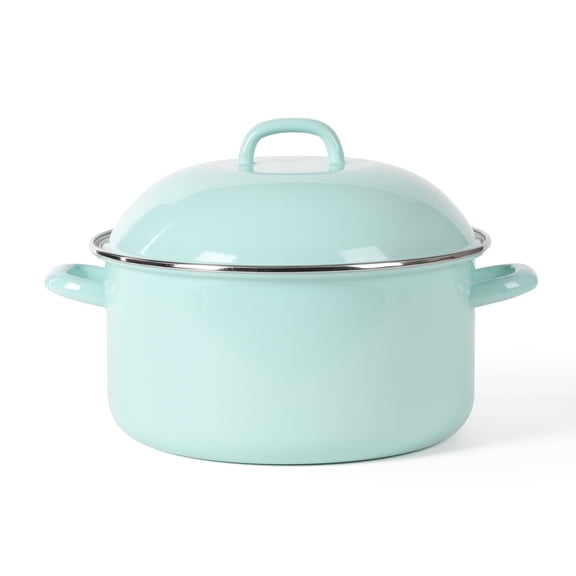 Martha Stewart Thayer 6 qt Enamel on Steel Dutch Oven - Martha Blue
