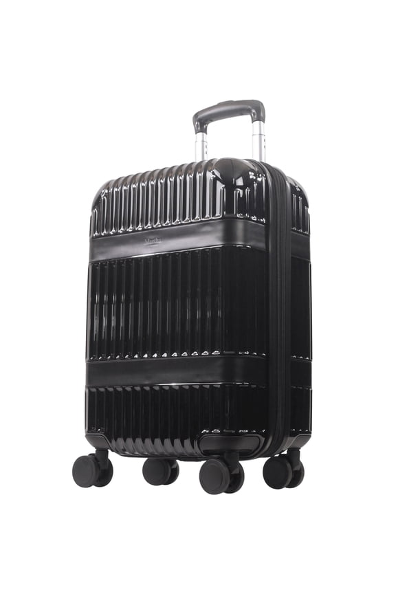 The Bedford 22 Inch Carry On Luggage, Hardshell Rolling Suitcase with Spinner Wheels, Black