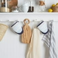 thumbnail image 1 of Martha Stewart Thin Stripe Mini Oven Mitt Set, Blue, 2 Piece, 1 of 4