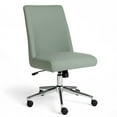 thumbnail image 1 of Martha Stewart Upholstered Office Chair in Sage/Polished Nickel, 1 of 12