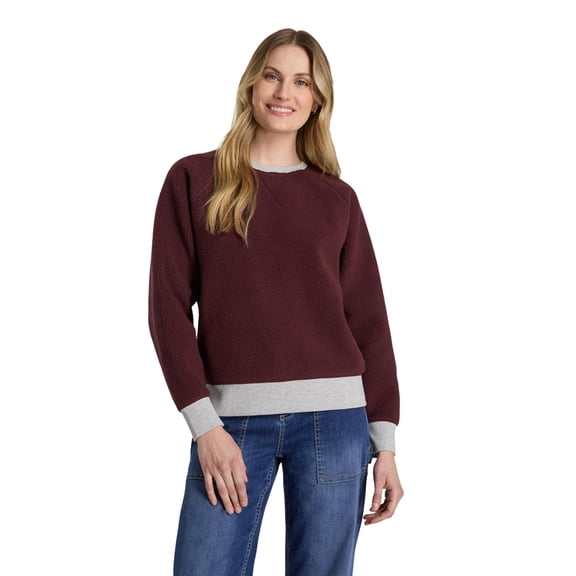 Martha Stewart Women’s Essential Sweatshirt – Soft Fleece Pullover Crewneck Top for Everyday Comfort, Layering & Casual Style