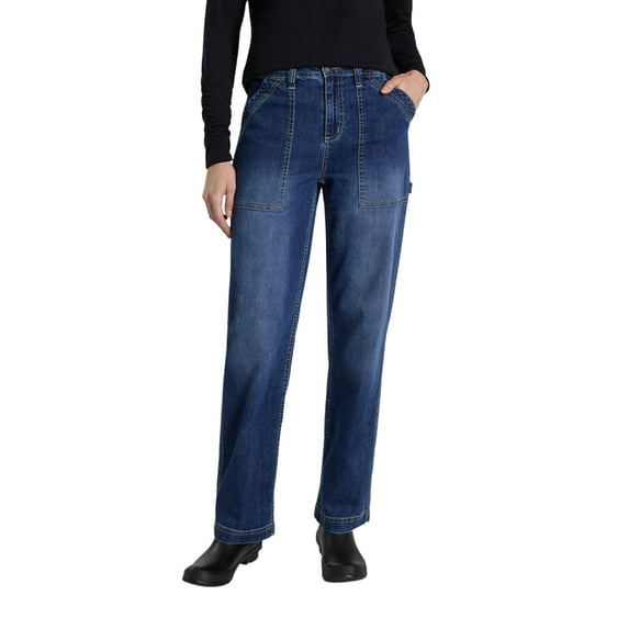 Martha Stewart Women's Garden Straight Leg Pant Stretch Denim