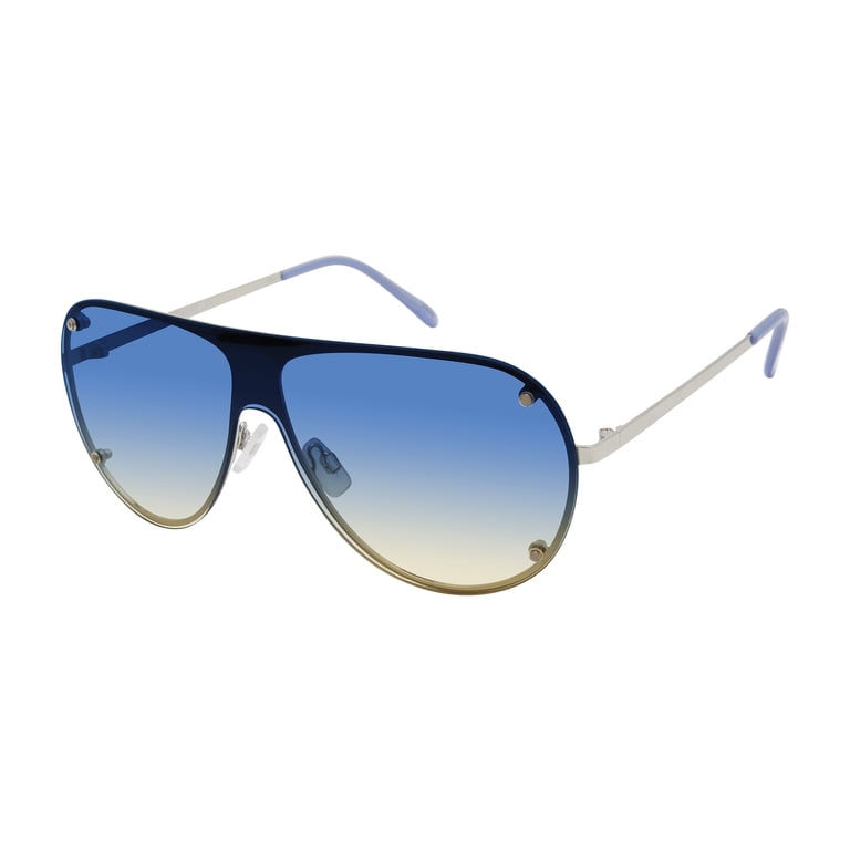 Oversized Aviator Sunglasses UV400 Polarized Shield Women Amazon.com: RAVI EYEWEAR Oversized One Piece Aviator  main image 4