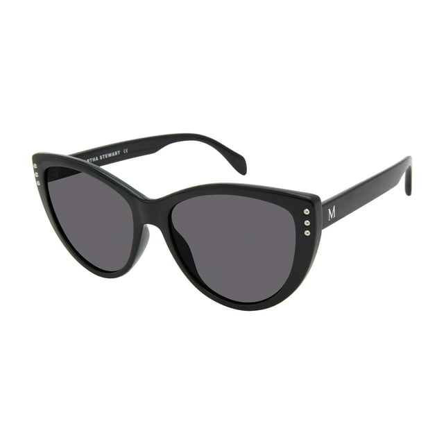 Martha Stewart Women's MS117 Glamorous UVA and UVB Protective Cat Eye Fashion Sunglasses, 55mm