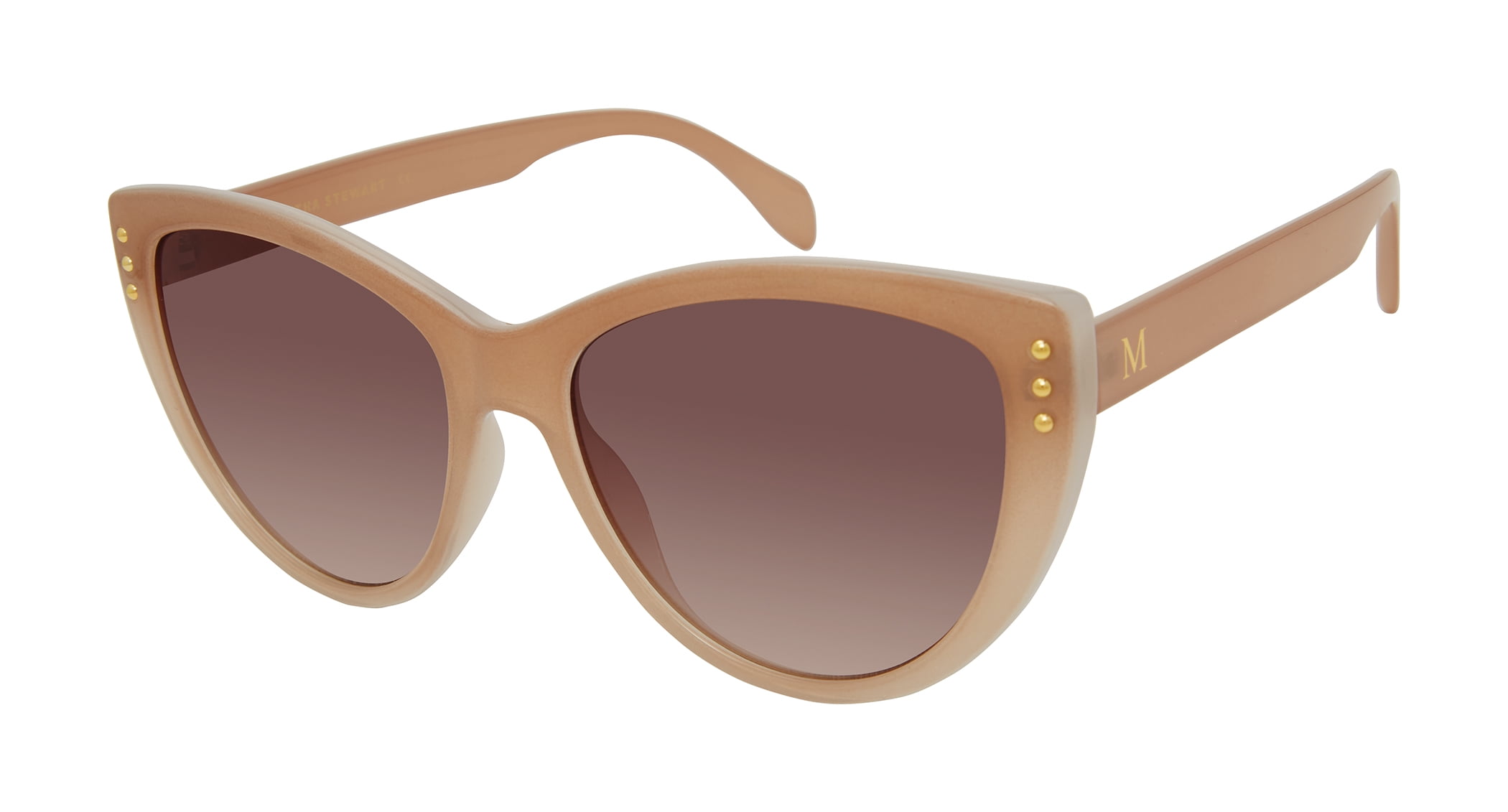 Martha Stewart Women's MS117 Glamorous UVA and UVB Protective Cat Eye Fashion Sunglasses, 55mm