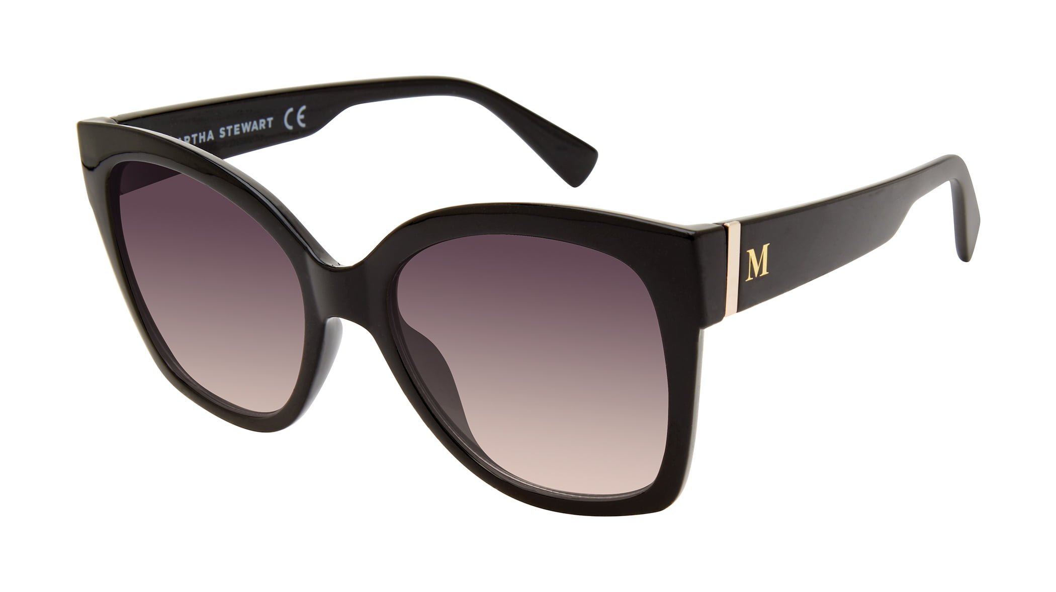 Martha Stewart Oversized Square Black Sunglasses Martha Stewart - Brandclub - Martha Stewart Women Cat Eye  main image 3