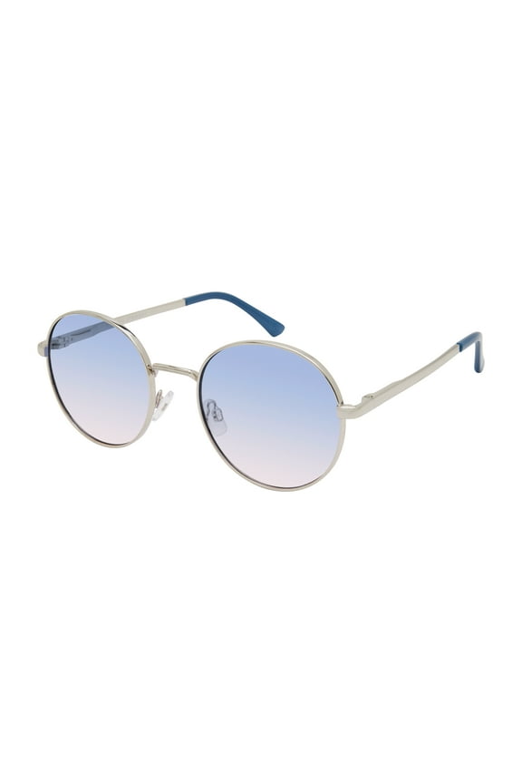 Women's MS141 Vintage Metal UVA and UVB Protective Round Fashion Sunglasses, 50mm
