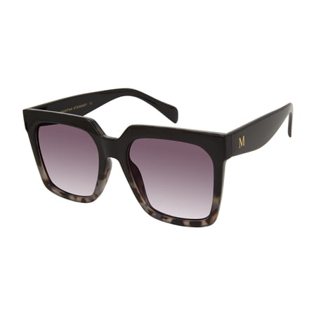 Martha Stewart Women's MS145 Oversized UVA and UVB Protective Square Fashion Sunglasses, 53mm
