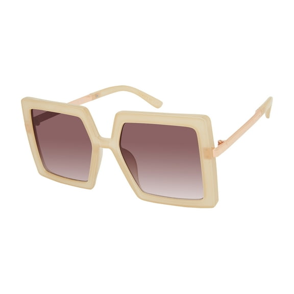 Martha Stewart Women's MS147 Oversized UVA and UVB Protective Square Fashion Sunglasses, 54mm