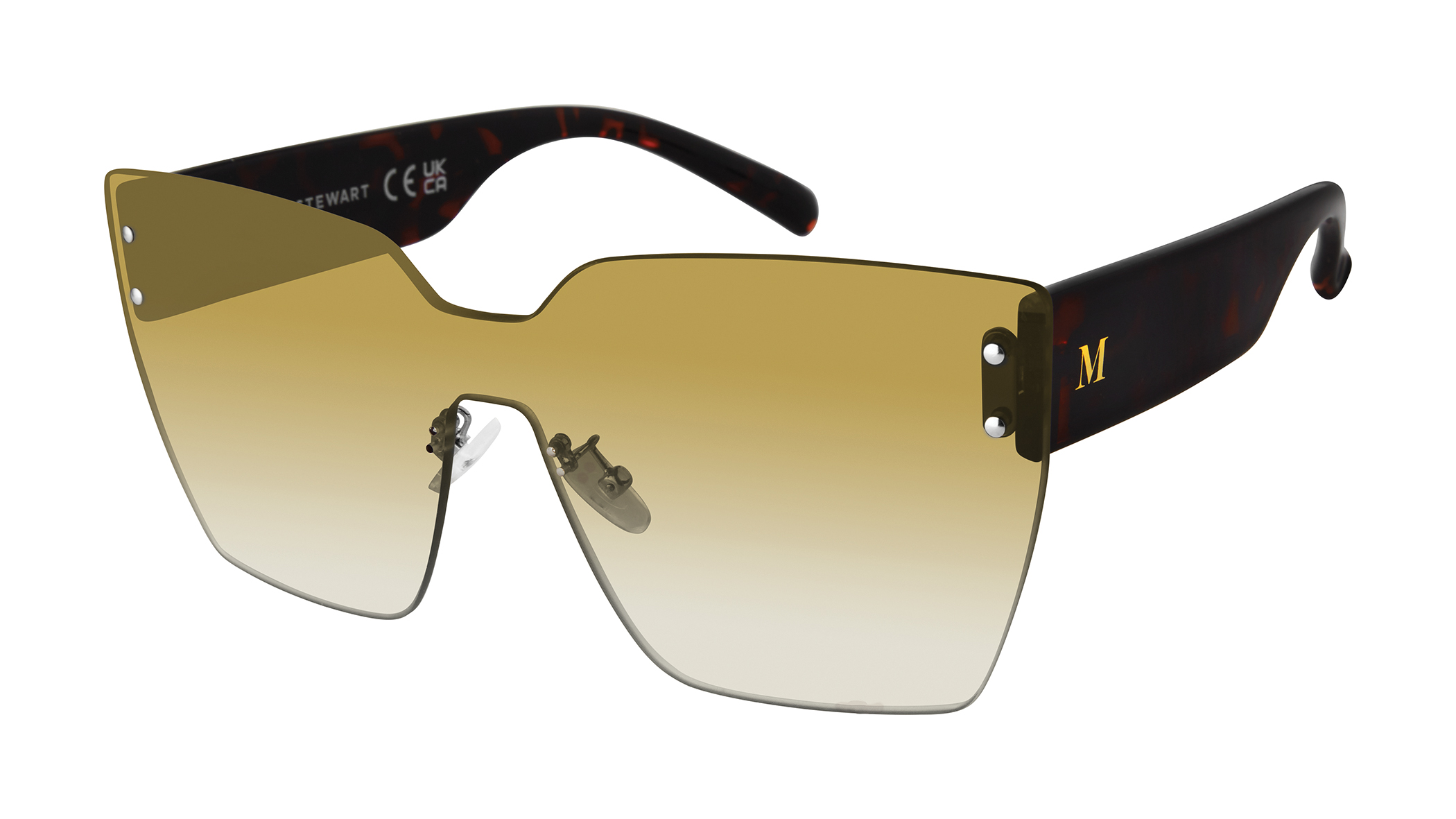 Martha Sunglasses. MS162-CM  Champagne Matte. 100% UV Absorptive NWT! Amazon.com: Martha Stewart Women main image 2