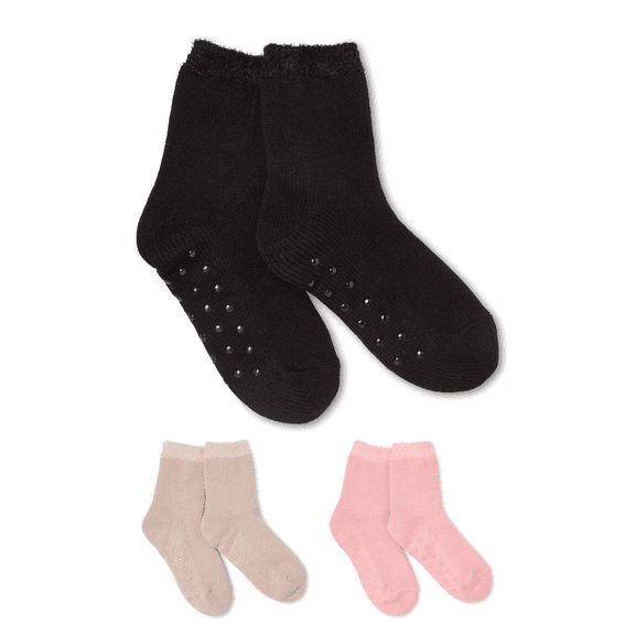 Martha Stewart Womens Single Cabin Sock With Grippers Black