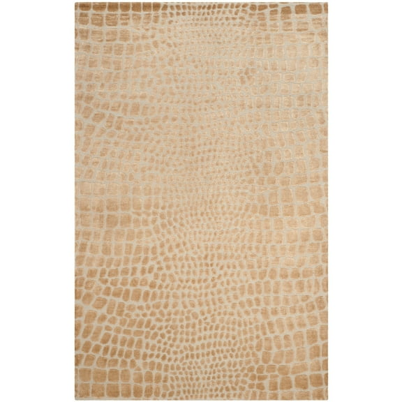 Martha Stewart  by  Amazonia Silk Blend Rug Raft/Beige 8'6" x 11'6" 9' x 12' Indoor Living Room, Bedroom, Dining Room