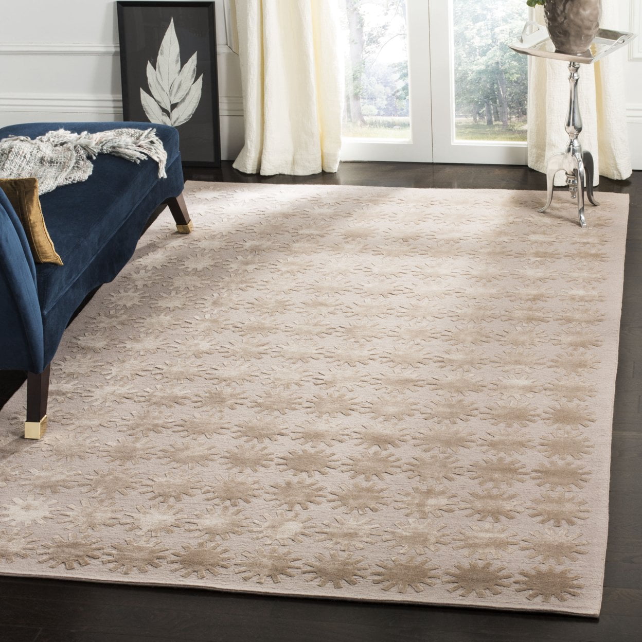 Martha Stewart by Constellation Silk/ Wool Rug Day/Break 2'3" x 10 ...