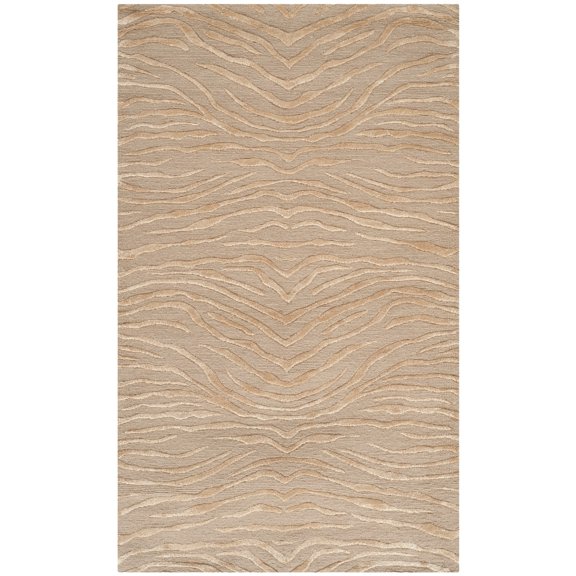 Martha Stewart by Journey Silk/ Wool Rug Desert 5'6" x 8'6" 6' x 9' Indoor Living Room, Bedroom, Dining Room