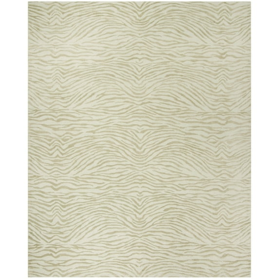 Martha Stewart by Journey Silk/ Wool Rug River 8'6" x 11'6" Non Slip, Handmade 9' x 12' Indoor Living Room, Bedroom, Dining Room