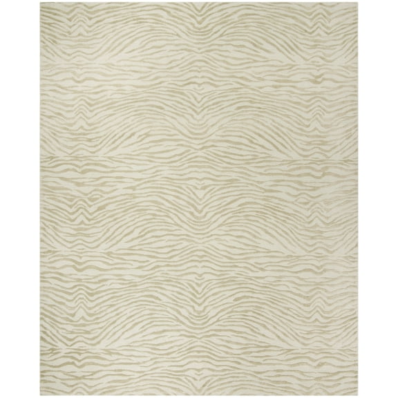 Martha Stewart by Journey Silk/ Wool Rug River 8'6" x 11'6" Non Slip, Handmade 9' x 12' Indoor Living Room, Bedroom, Dining Room