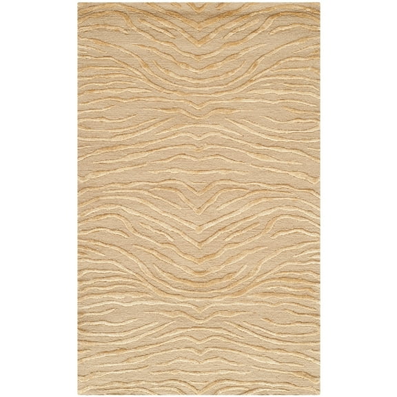 Martha Stewart  by  Journey Silk/ Wool Rug Sand 2'6" x 4'3" 3' x 5' Indoor Living Room, Bedroom, Dining Room