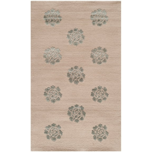 Martha Stewart Medallions Zinc Rug - Rug Size: 3'9" x 5'9"