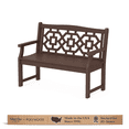 thumbnail image 1 of Martha Stewart by POLYWOOD® Chinoiserie 48” Garden Bench in Mahogany, 1 of 8