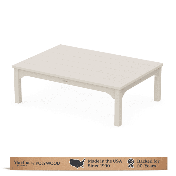 Martha Stewart by POLYWOOD® Chinoiserie Coffee Table in Sand