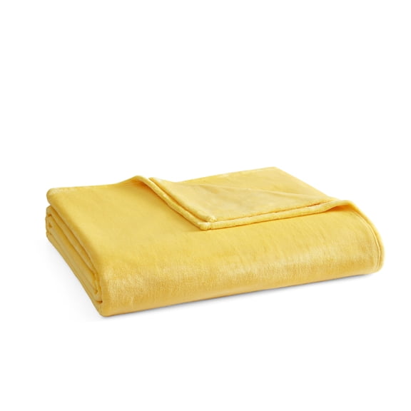 Martha Stewart the Bedford Collection Lemon Bar Twin Bed Blanket, Soft Cozy Bedroom Blanket, Machine Washable