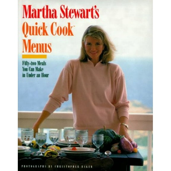 Pre-Owned Martha Stewart's Quick Cook Menus (Hardcover) 0517570645 9780517570647