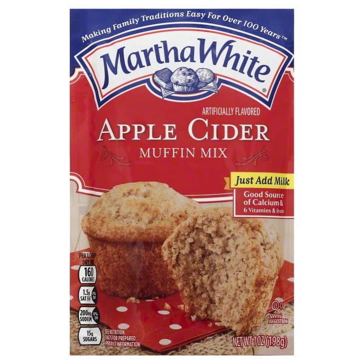 Martha White Apple Cider Muffin Mix, 7 oz - Walmart.com