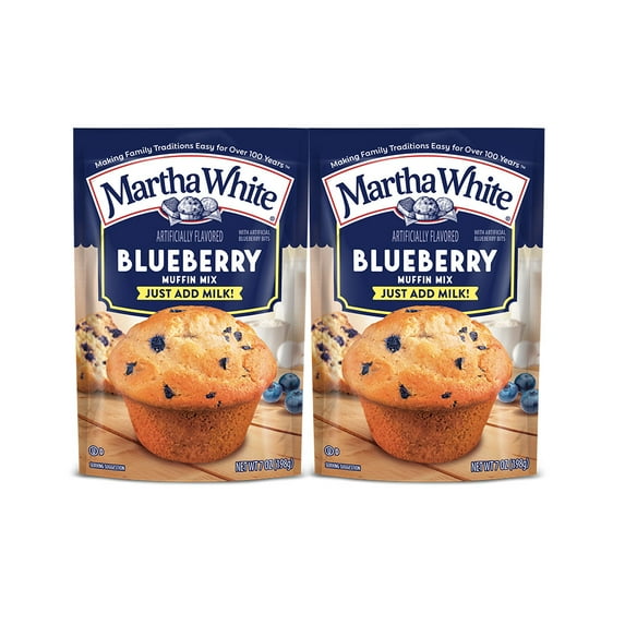 Martha White Blueberry Muffin, 7 oz - Palatize Pack of 2