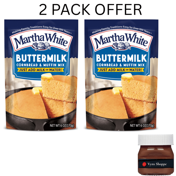 Martha White Buttermilk Cornbread and Muffin Mix, 6 oz Pouch
