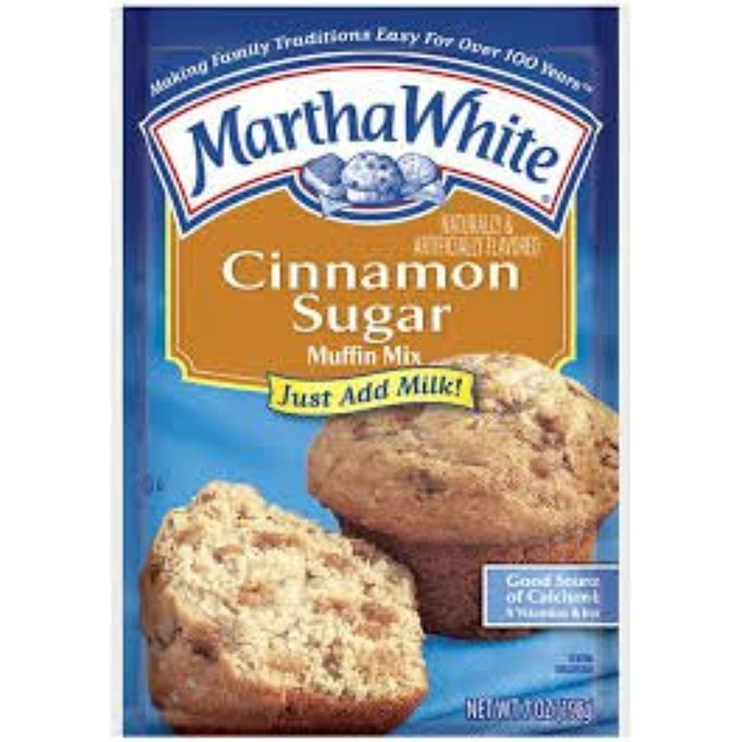 Martha White Baking Cinnamon Sugar Muffin Mix, 7Oz Pouch