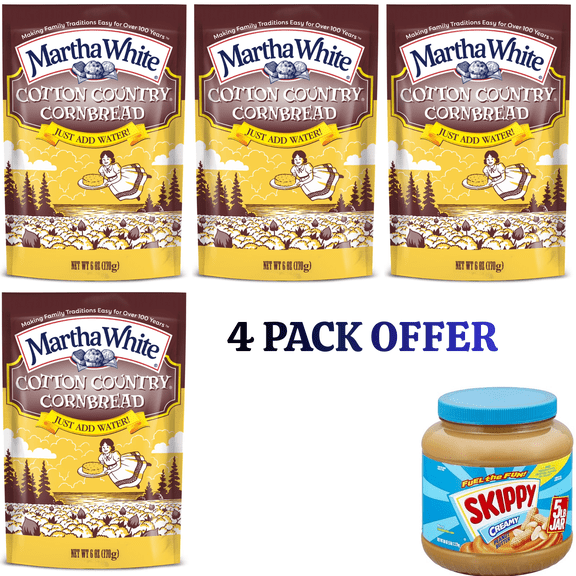 Martha White Cotton Country Buttermilk Cornbread Mix, 6 oz Pouch