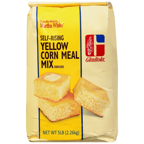 Martha White Gladiola Self Rising Yellow Corn Meal Mix, 5 Lb Bag