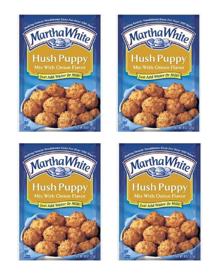 Martha White, Hush Puppy Mix with Onion, 8oz Pouch (Pack of 4