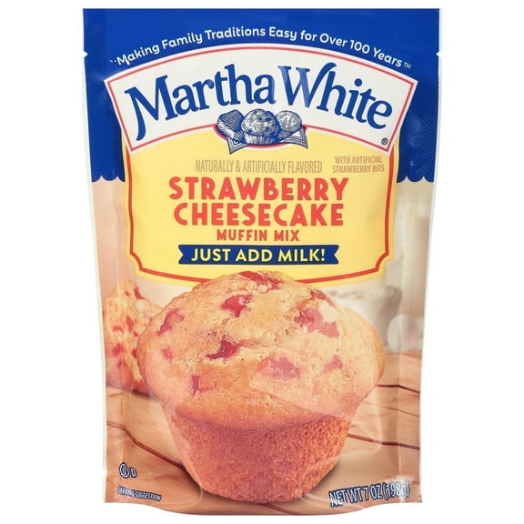 Martha White Strawberry Cheesecake Muffin Mix, 7 oz pack of 1