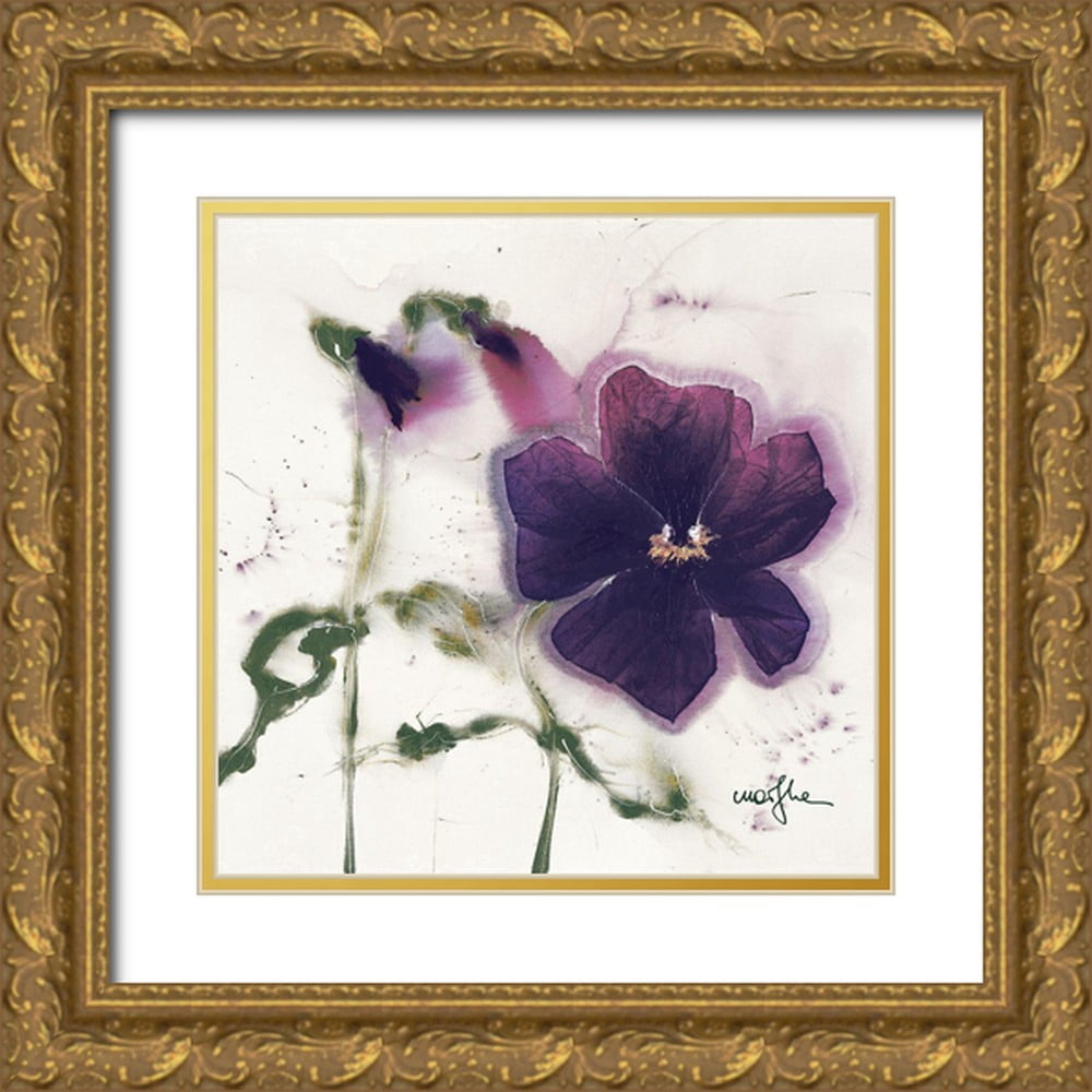 matushima画伯の4作目。フェニックス ビーズアート フレーム付き Marthe 20x20 Black Ornate Wood Framed with Double Matting Museum