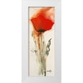thumbnail image 1 of Marthe 9x18 White Modern Wood Framed Museum Art Print Titled - Mohnblumen I, 1 of 4