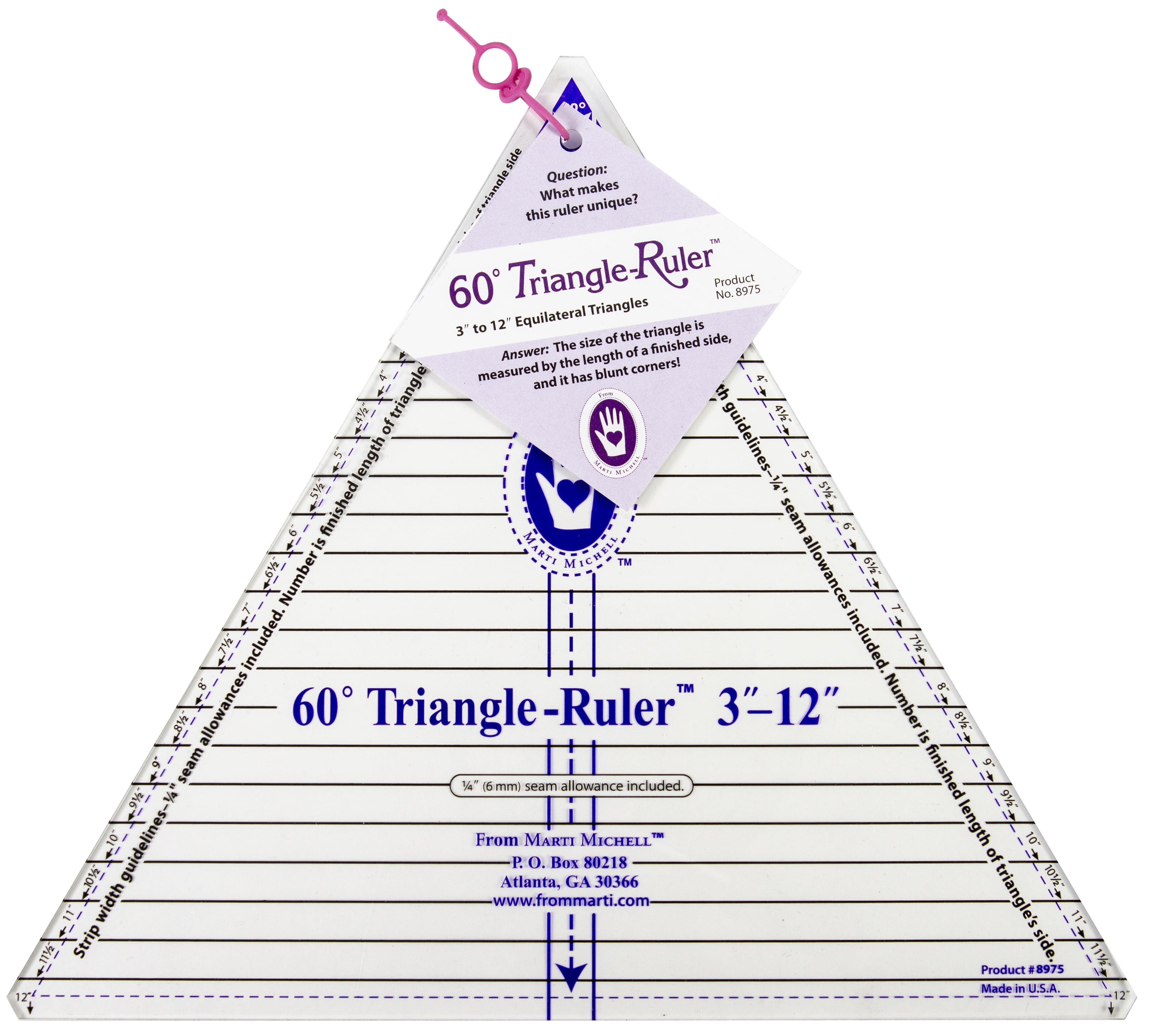 Quilter's Select 60 Degree Triangle Ruler
