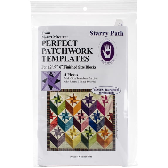 Marti Michell Starry Path Template Set-4/Pkg