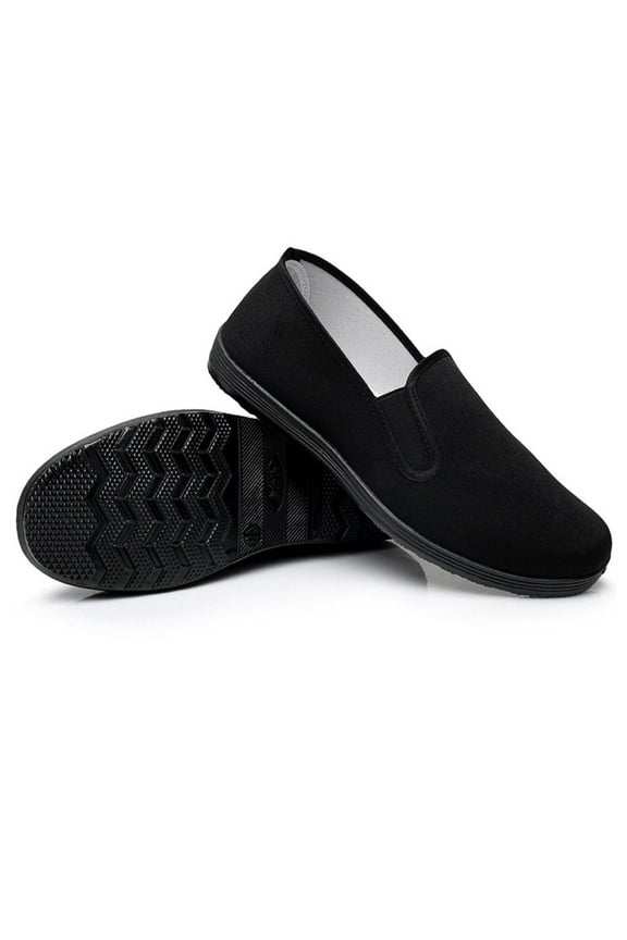 Martial Art/Kung Fu/Tai Chi Shoes Rubber Sole Canvas Shoes Unisex Black Size 11.5 (285cm)