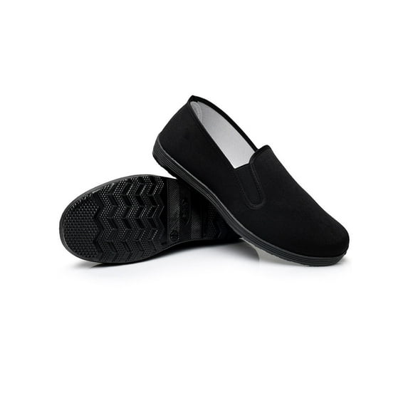 Martial Art/Kung Fu/Tai Chi Shoes Rubber Sole Canvas Shoes Unisex Black Size 9 (260cm)
