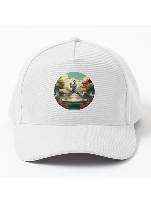 Martial Artist Fighter Training 5 Baseball Hat, Numbered Combat Sports Graphic Design, Classic Cap
