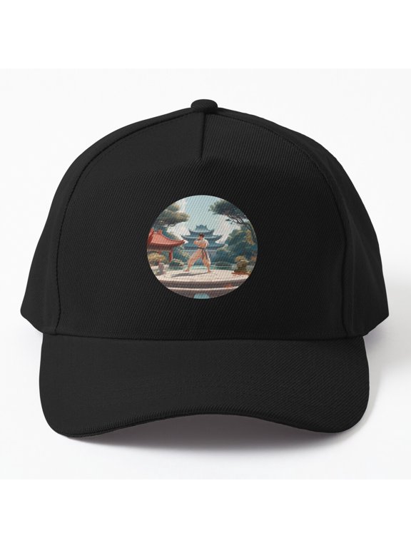 Martial Artist Fighter Training Baseball Cap, Combat Sports Practice Graphic Design, Classic Hat