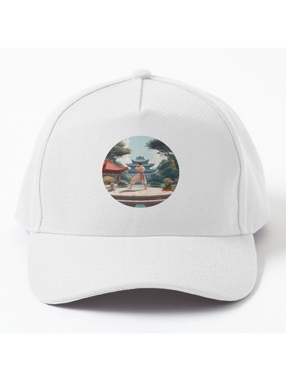 Martial Artist Fighter Training Baseball Cap, Combat Sports Practice Graphic Design, Classic Hat