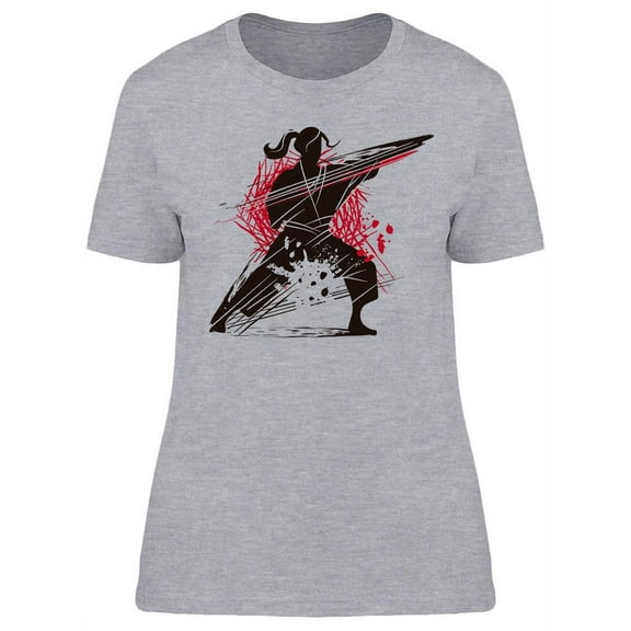 Martial Artist Man T-Shirt Women -Image by Shutterstock, Female x-Large