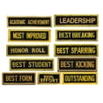 thumbnail image 1 of Martial Arts Achievement Patches, Best Form, kicking , Sparring , Breaking , Honor Roll , Leadership , Outstanding , Effort Patch (Honor Roll ,12 pcs), 1 of 2