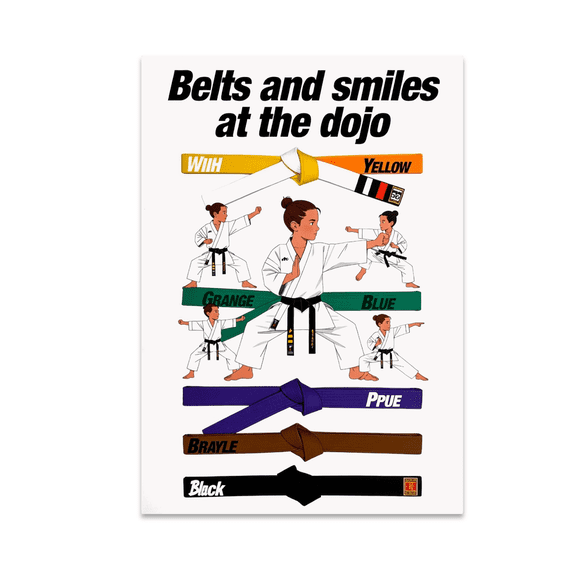 Martial Arts Fun Wall Art - Karate Enthusiast - 13x19 Poster Print